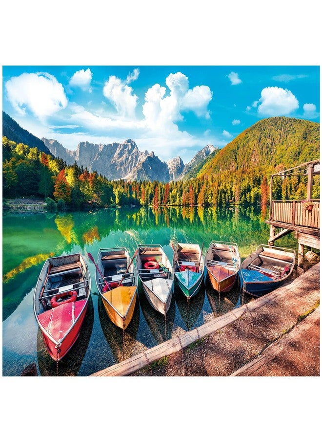 BenBen 1000 Piece Puzzle for Adults, Jigsaw Puzzles with Letters on Back, Fusine Lake, Challenging Puzzle for Game Night Home Décor - Image 1
